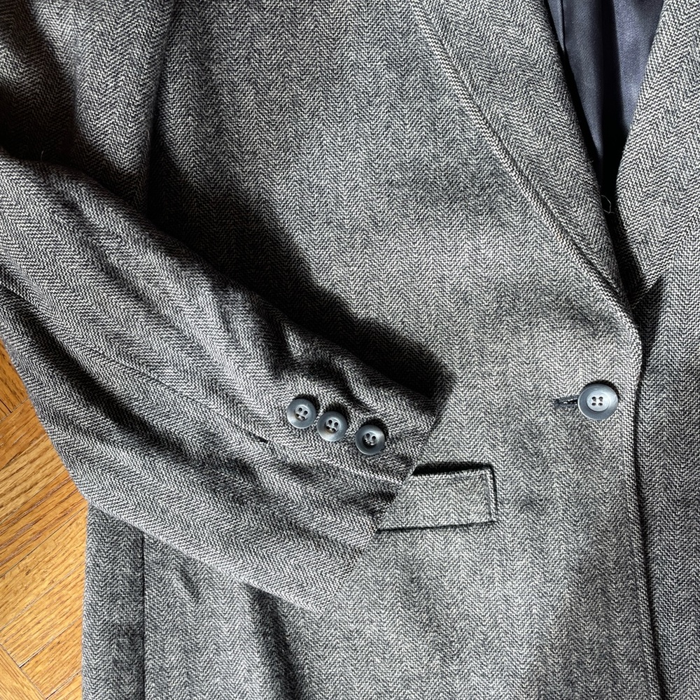 VINTAGE Pendleton 100% Virgin Wool Blazer in Gray Tweed